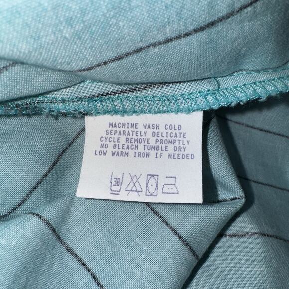 Roper Womens Turquoise Aztec Southwestern Button Up Cowgirl Western Shirt Medium - Picture 5 of 9